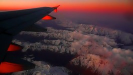 Quatar over italian Alps